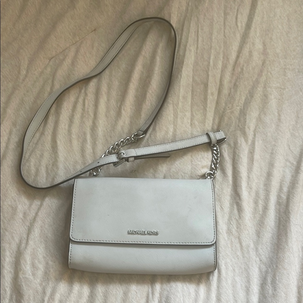 Michael Kors White Crossbody Bag